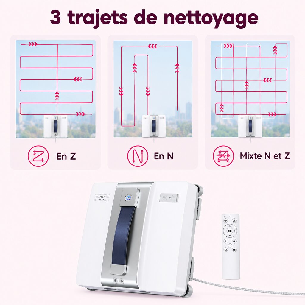 Robot laveur de vitres : caractéristiques