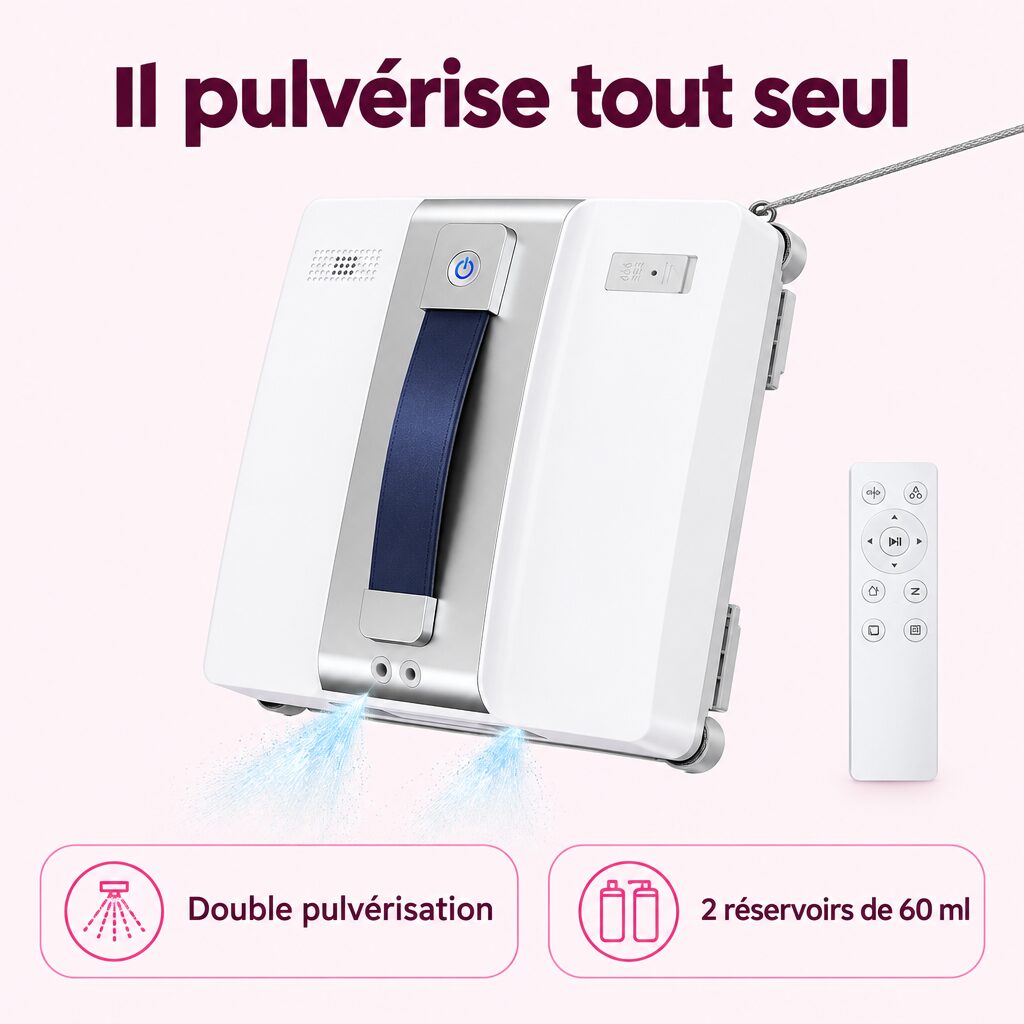 Robot laveur de vitres : caractéristiques