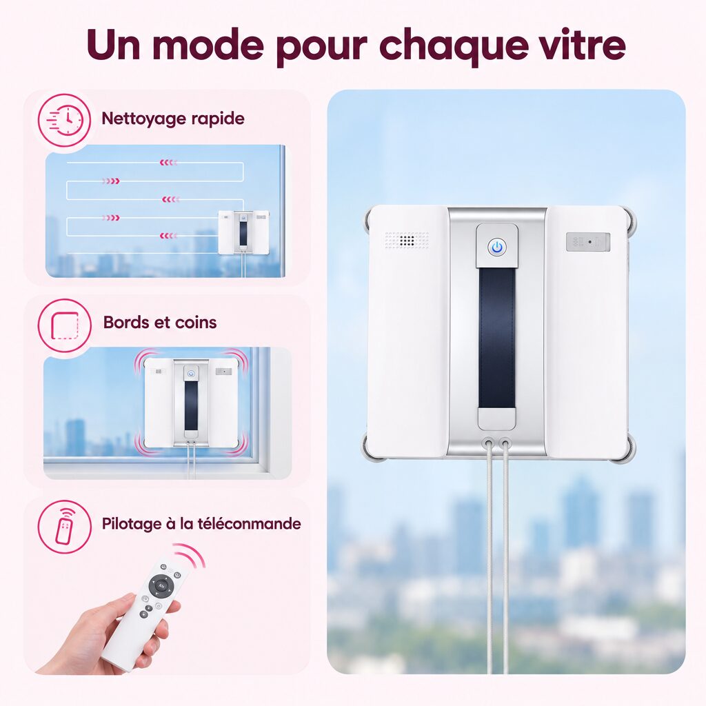 Robot laveur de vitres : caractéristiques