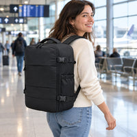 Sac à dos cabine sous vide en utilisation