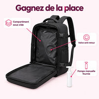 Sac à dos cabine sous vide : caractéristiques