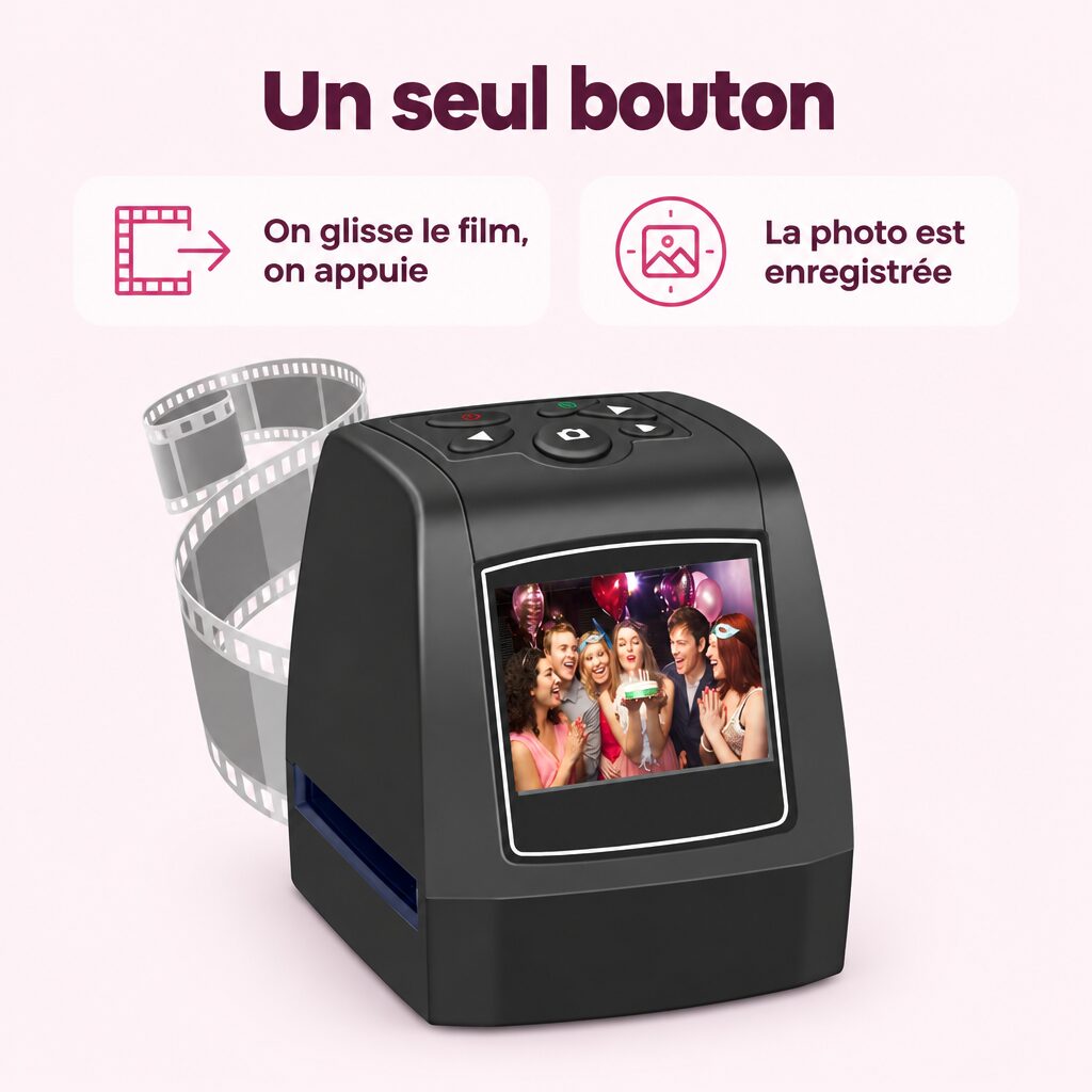 Scanner de diapositives : caractéristiques