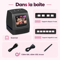 Scanner de diapositives : caractéristiques