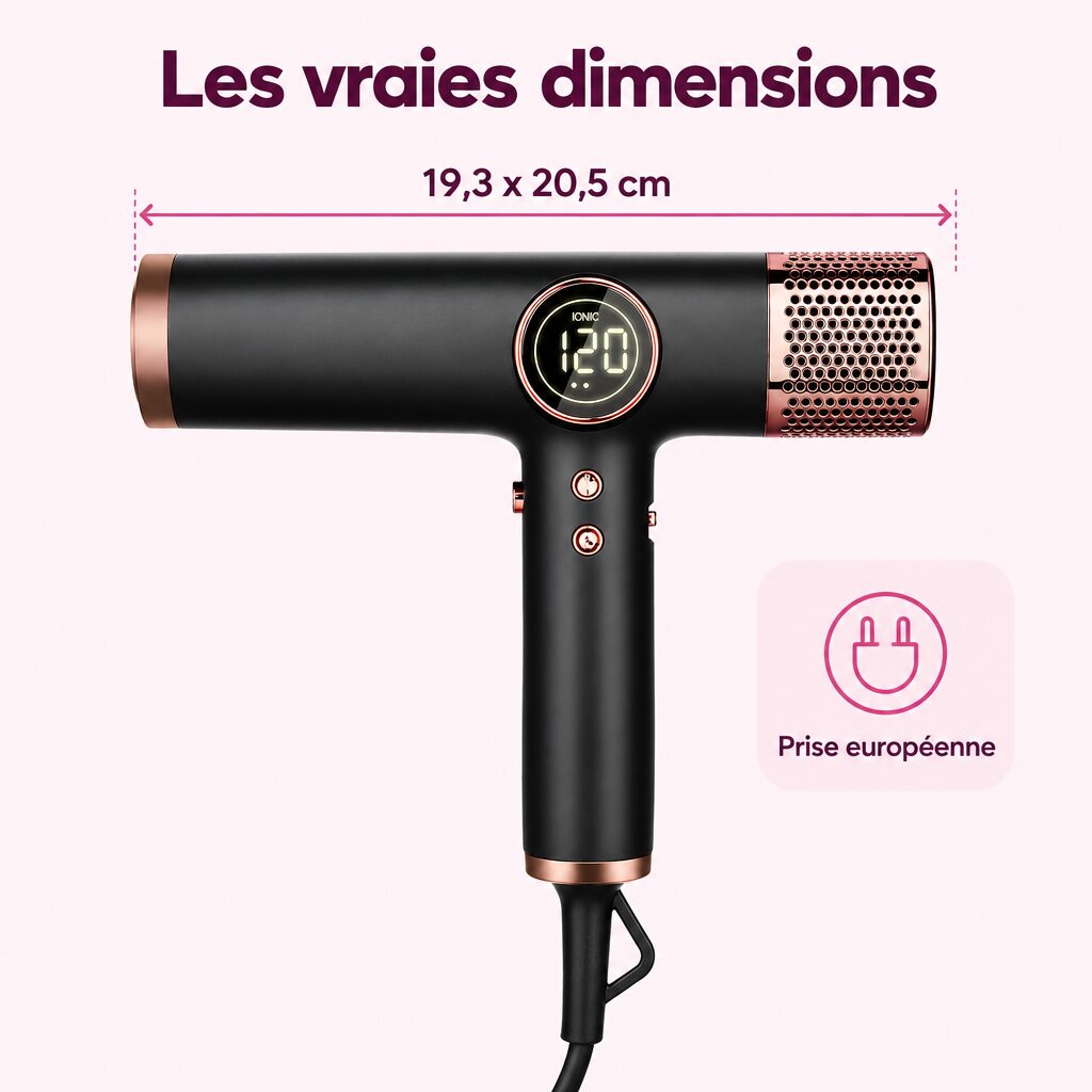Sèche-cheveux ionique : caractéristiques