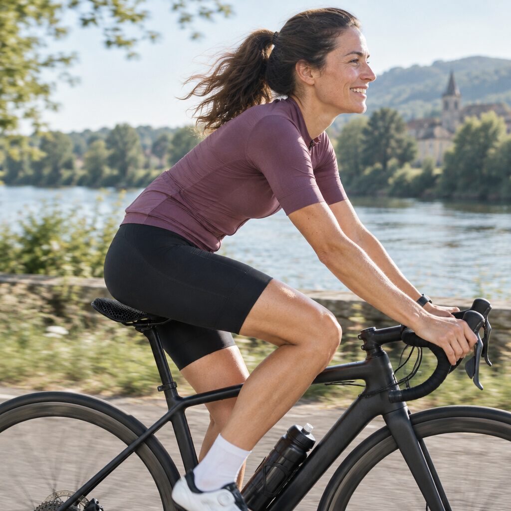 Selle de vélo 3D en utilisation