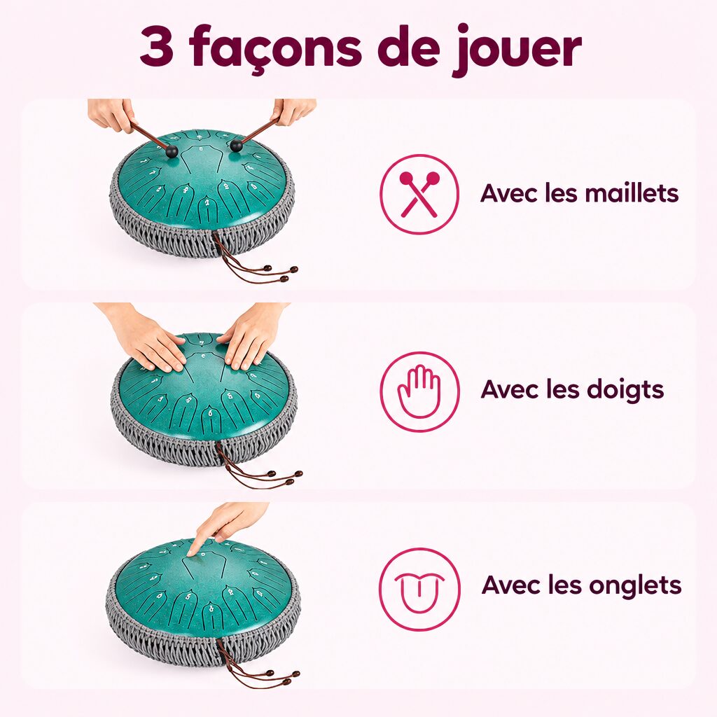 Tambour à languettes : caractéristiques