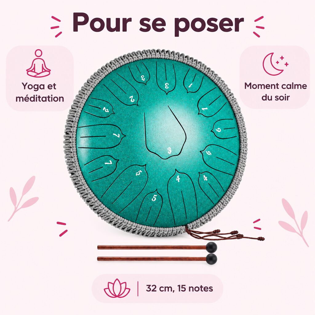 Tambour à languettes : caractéristiques