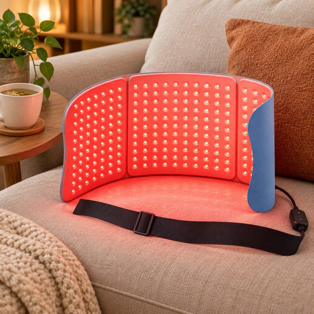 Tapis de lumière rouge en situation