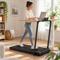 Tapis de marche pliable avec pente en utilisation