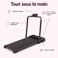 Tapis de marche pliable avec pente : caractéristiques