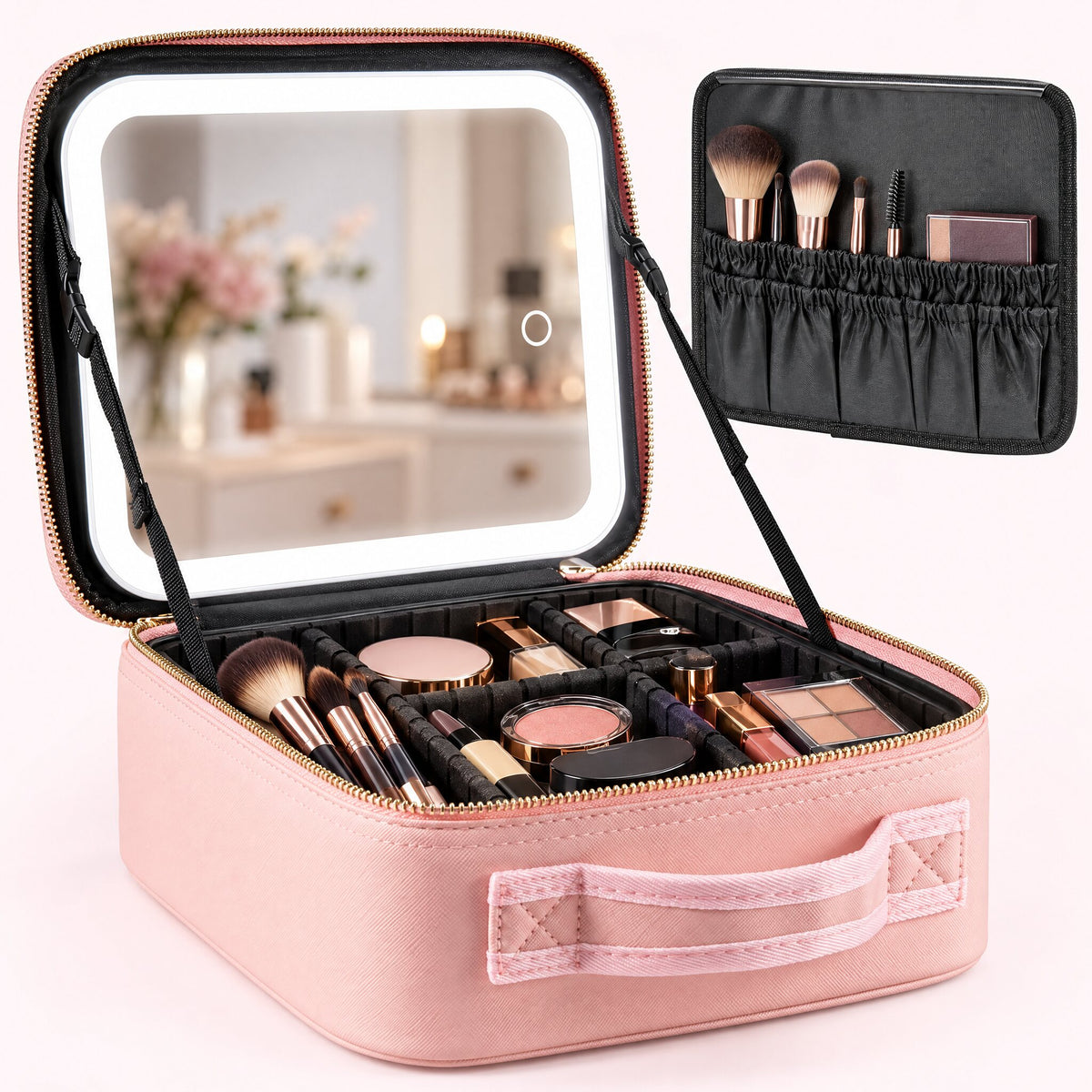 Mallette à miroir LED