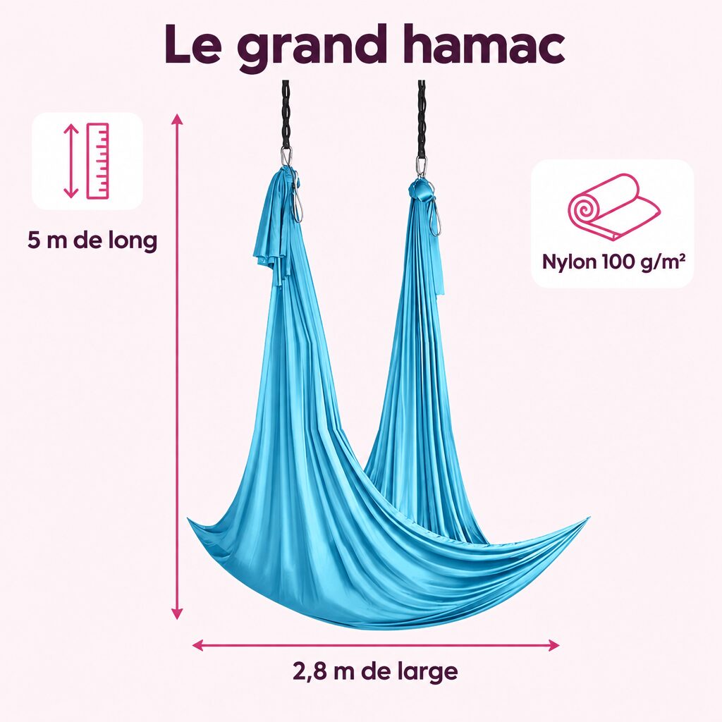 Hamac de yoga aérien : caractéristiques