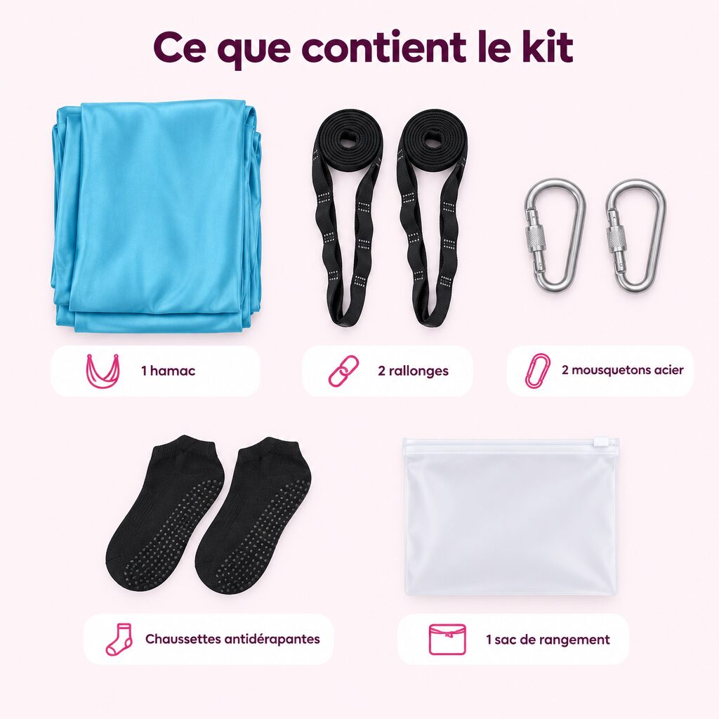 Hamac de yoga aérien : caractéristiques