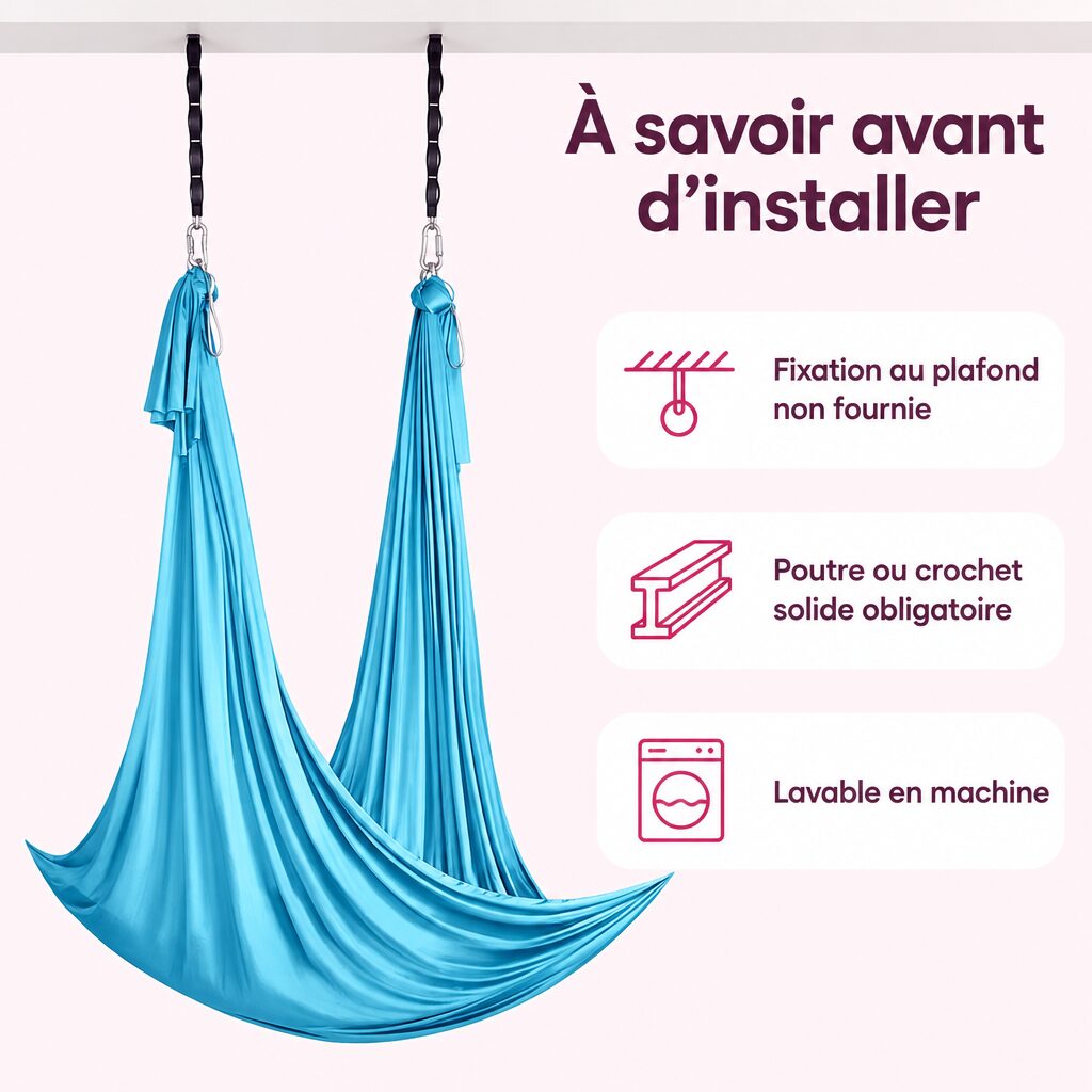 Hamac de yoga aérien : caractéristiques